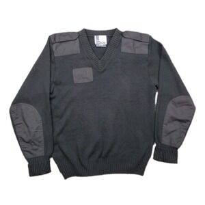 Military Equipment Sweater Mens XL Black Pullover V-Neck AB-458 Great Britain